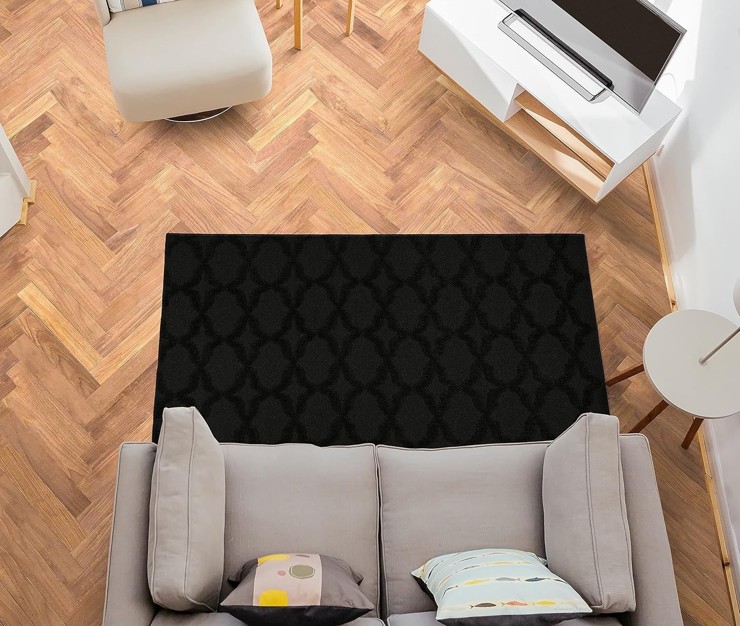 Stylish 3′ X 5′ Polypropylene Area Rug – Made in USA, High Traffic Durable