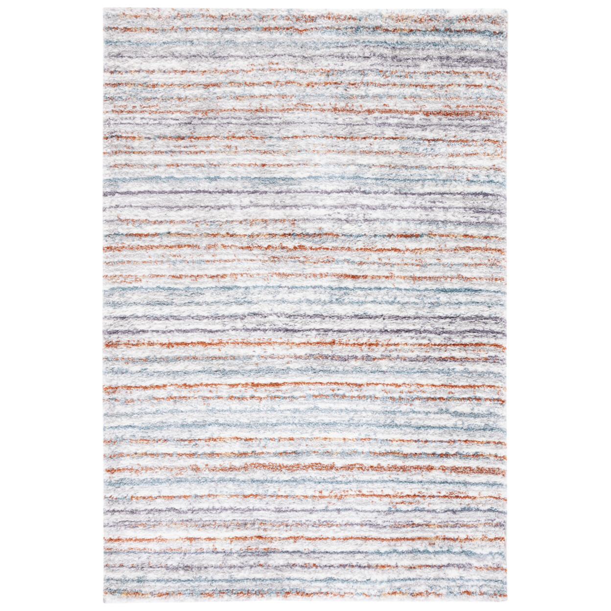 SAFAVIEH Berber Shag BER545A Blue Rust / Ivory Rug