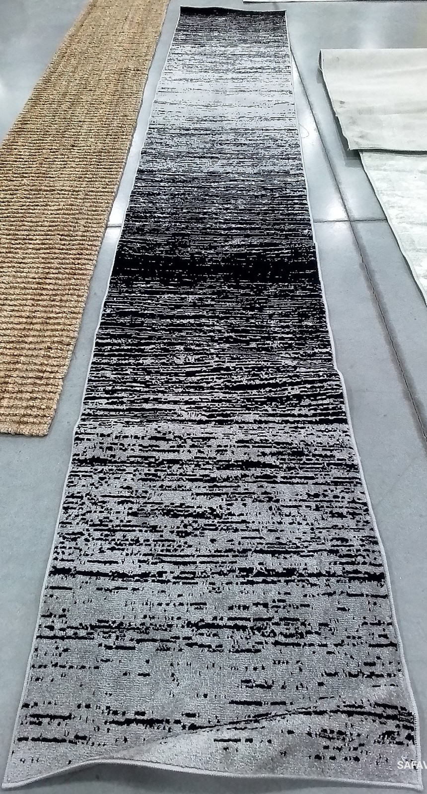 SILVER / BLACK 2′-6″ x 16′-0″ Flaw in Rug, Reduced Price 1172795806 ADR113A-216
