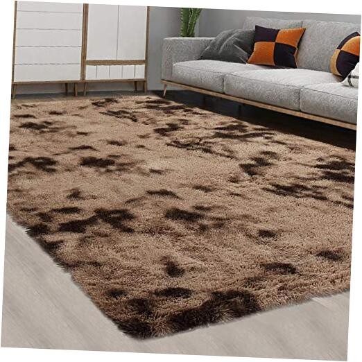Fluffy Area Rugs 10×13 Extra Large Shag Rug for Living 10 x 13 Feet Coffee