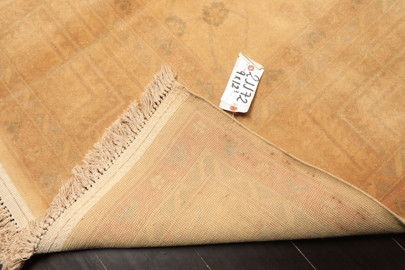 9×12’3” Hand Knotted New Zealand Wool Tan Beige Oushak Silky Sheen Rug