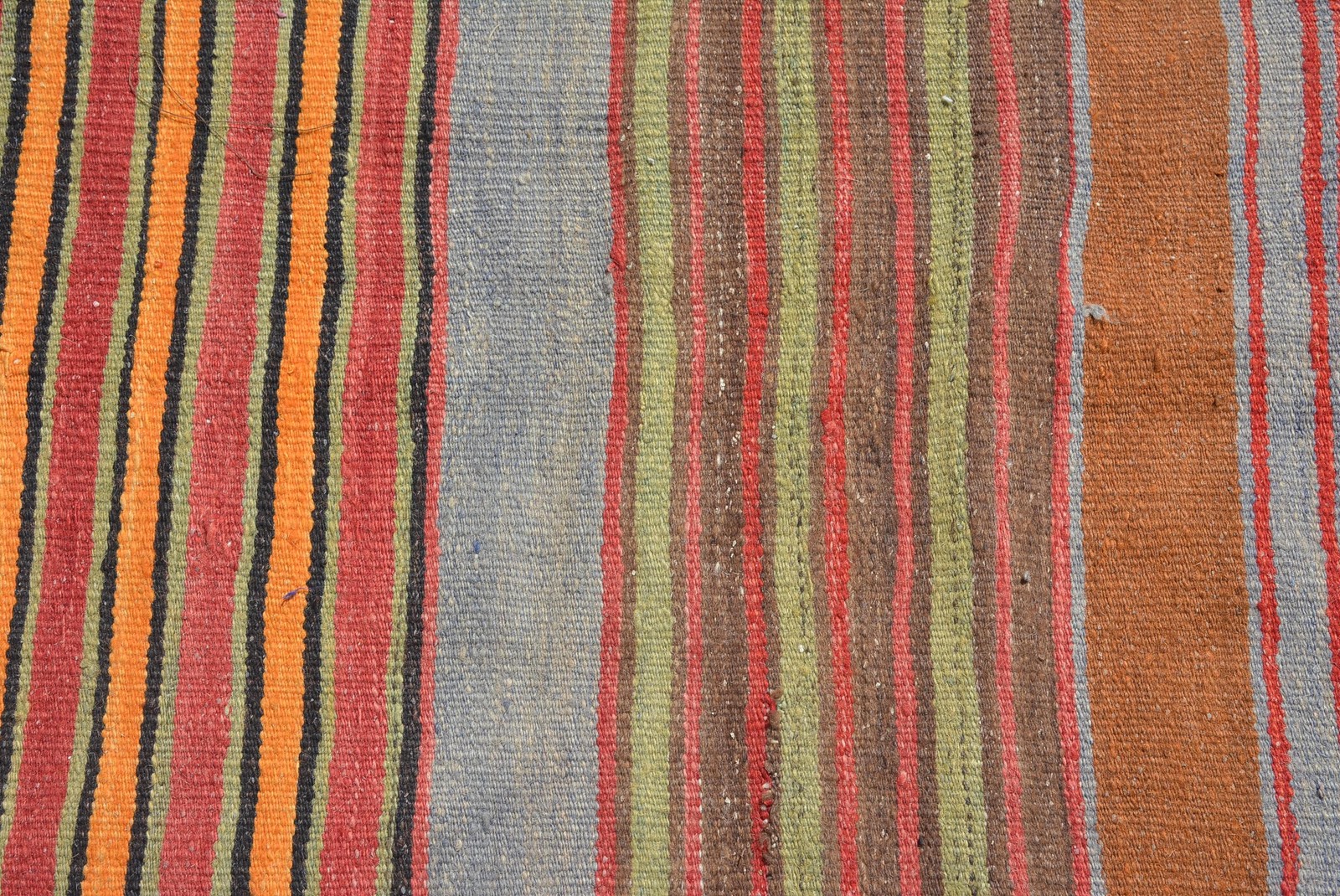 Turkish Vintage Rug 3,8×8,6 ft (117×262 cm), Kilim Red Wool Rug