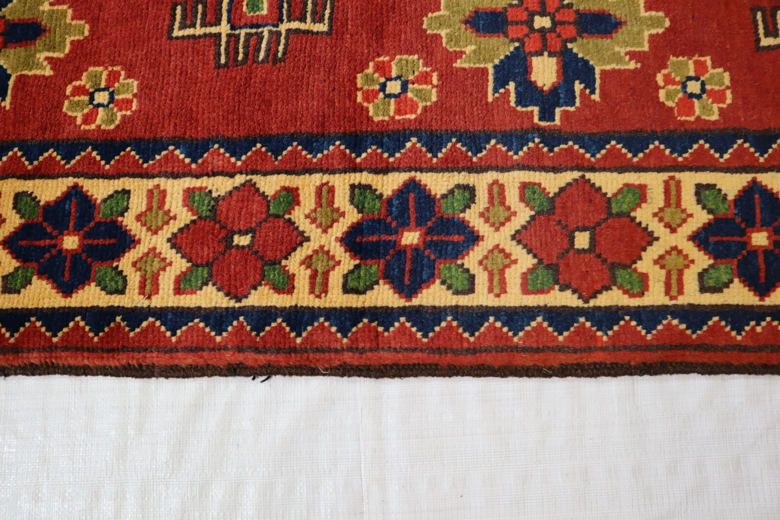 2’7″ x 4’10” ft. Afghan Kargahi Natural Dye Wool Hand Knotted Oriental Area Rug
