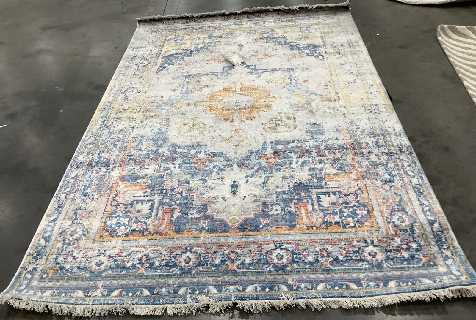 BLUE / MULTI 5′-0″ x 7′-6″ Flaw in Rug, Reduced Price 1172678776 VTPB438B-5
