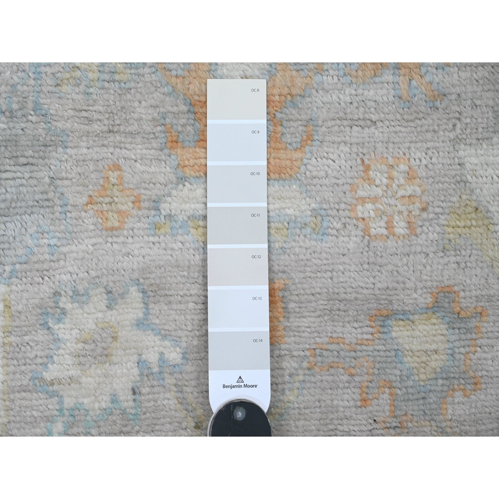 2’10” x 4’9″ Oyster Gray Afghan Angora Oushak Hand Knotted 100% Wool Rug R20805