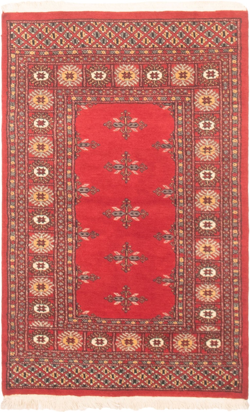 Hand Knotted Area Rug 3’2″ x 5’1″ Traditional Oriental Wool Carpet
