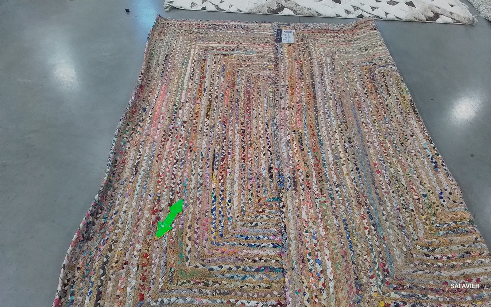BEIGE/MULTI 8′-0″ x 8′-0″ Broken Thread Rug Reduced Price 1172803183 CAP202B-8SQ