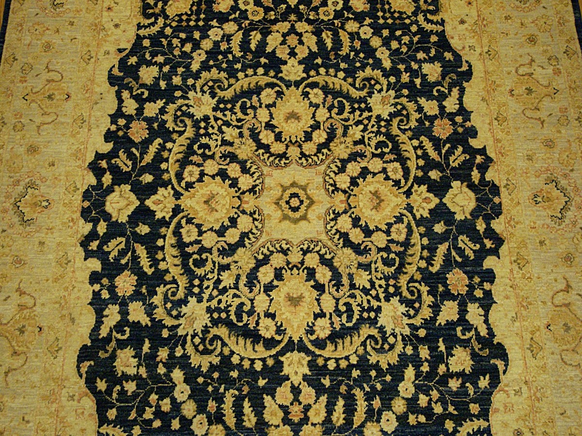 5.5 x 8 HAND KNOTTED High Quality Afghan Ziegler Rug_Veggie Dyed Soft Fine Wool