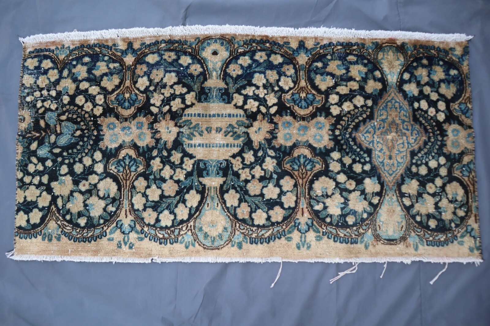 2’0x4’5 ft Terracotta Afghan Handmade Low Pile Vintage Caucasian Rug, Kids Rug