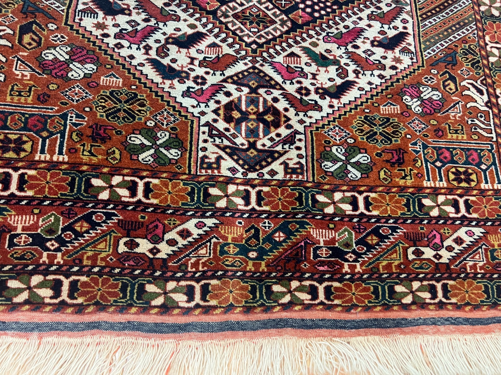 4’3″ x 6’6″ Turkeman Oriental Rug – 1950s – Hand Made – Full Pile – 100% Wool