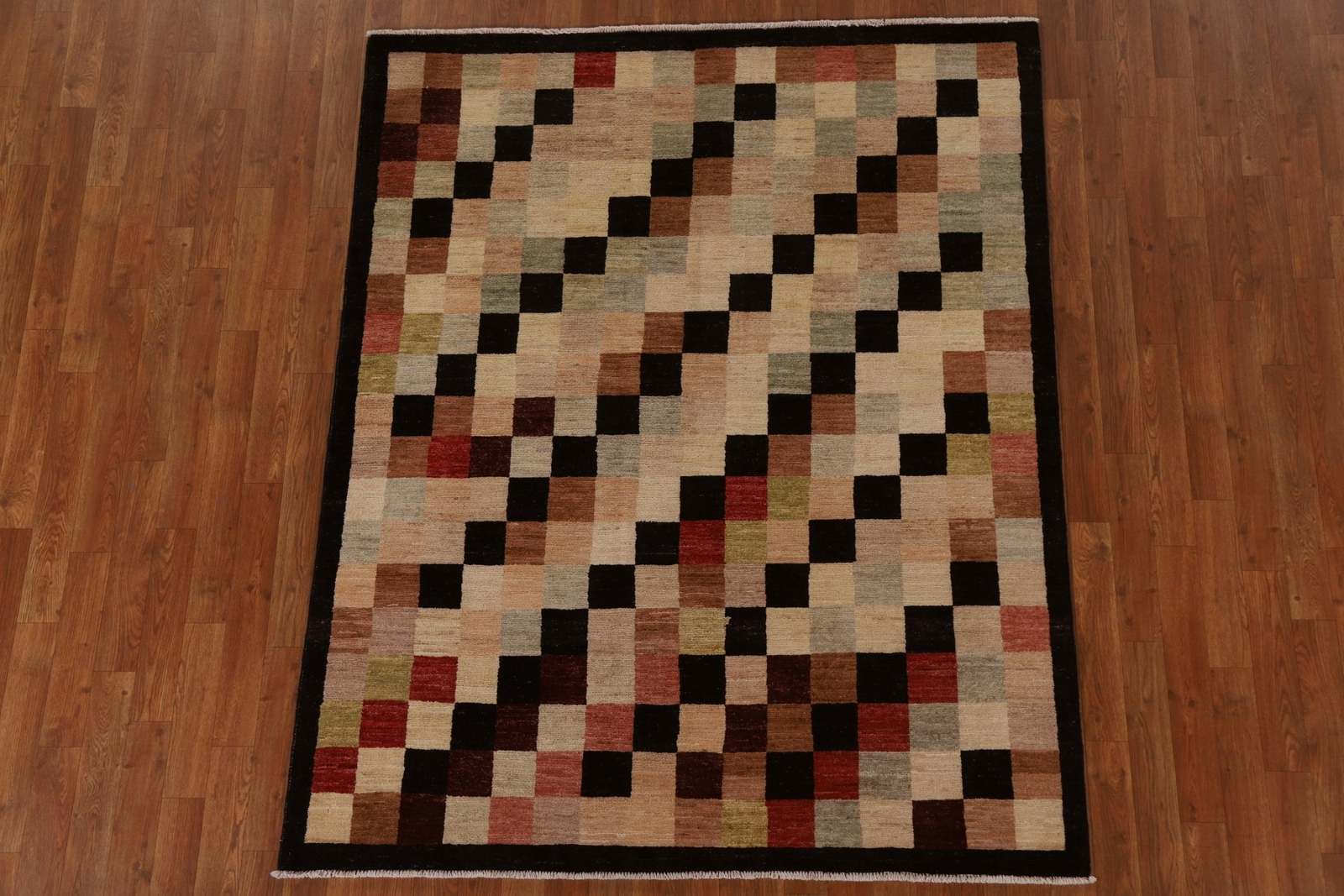 Modern Gabbeh Kashkoli Accent Rug Hand-made Wool Carpet 5×6 ft