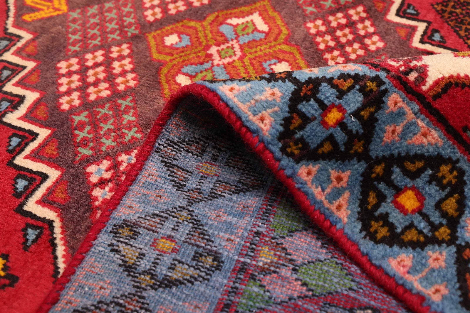 Vintage 4’2″ x 6’8″ Traditional Hand Knotted Vegetable Dye Wool Area Rug
