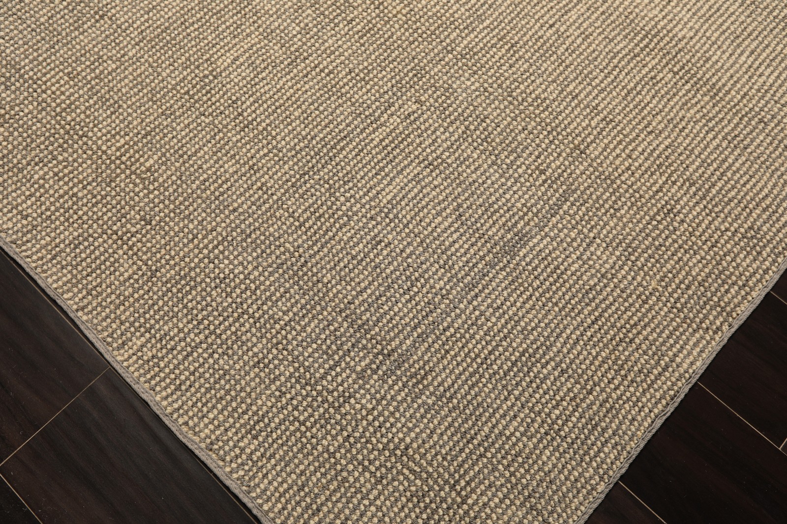 Multi Sizes Hand Loomed Wool Beige, Graphite Handmade Rug