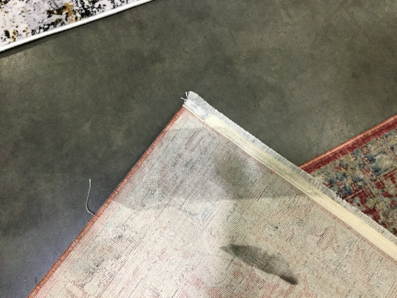 RED / BLUE 2′-2″ X 8′ Stained Rug, Reduced Price 1172656726 KRA628R-28