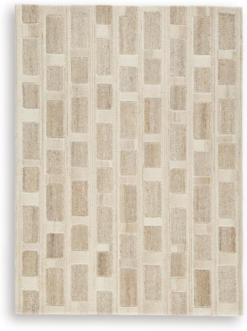 Signature Design by Ashley Lisgrove Rustic 5′ X 7′ Indoor Medium Pile Geometric