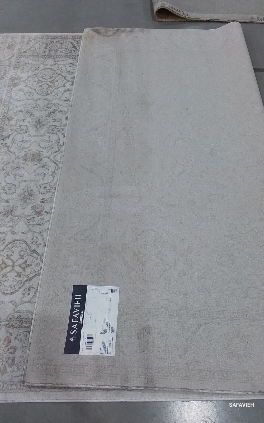 CREAM / BEIGE 6′-7″ x 9′-0″ Back Stain Rug, Reduced Price 1172800478 ISA912A-7