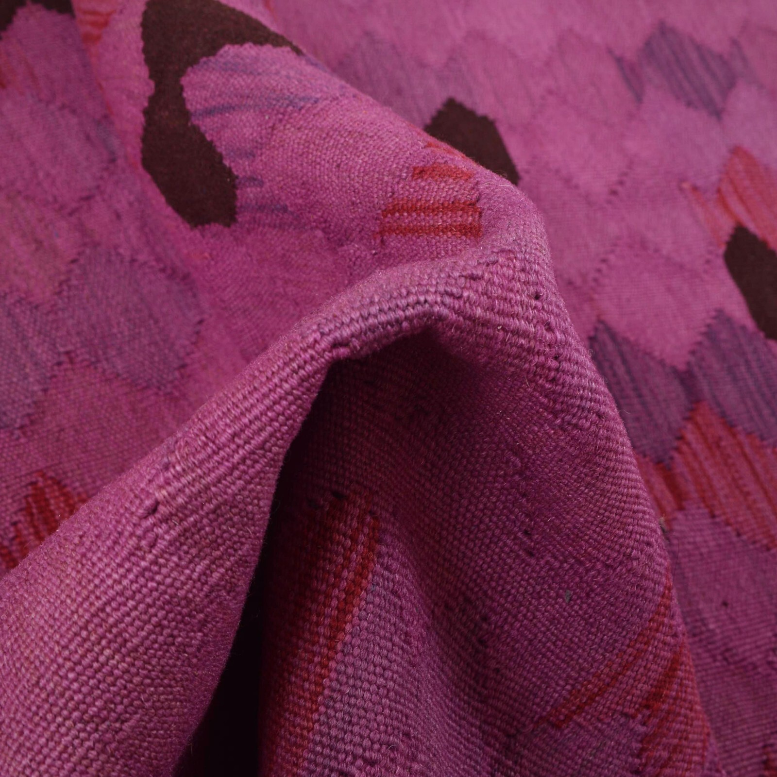 Pink Color Hand Knotted Oriental Woolen Area Rugs Kilims 4’0x5’7ft Kelims B29230