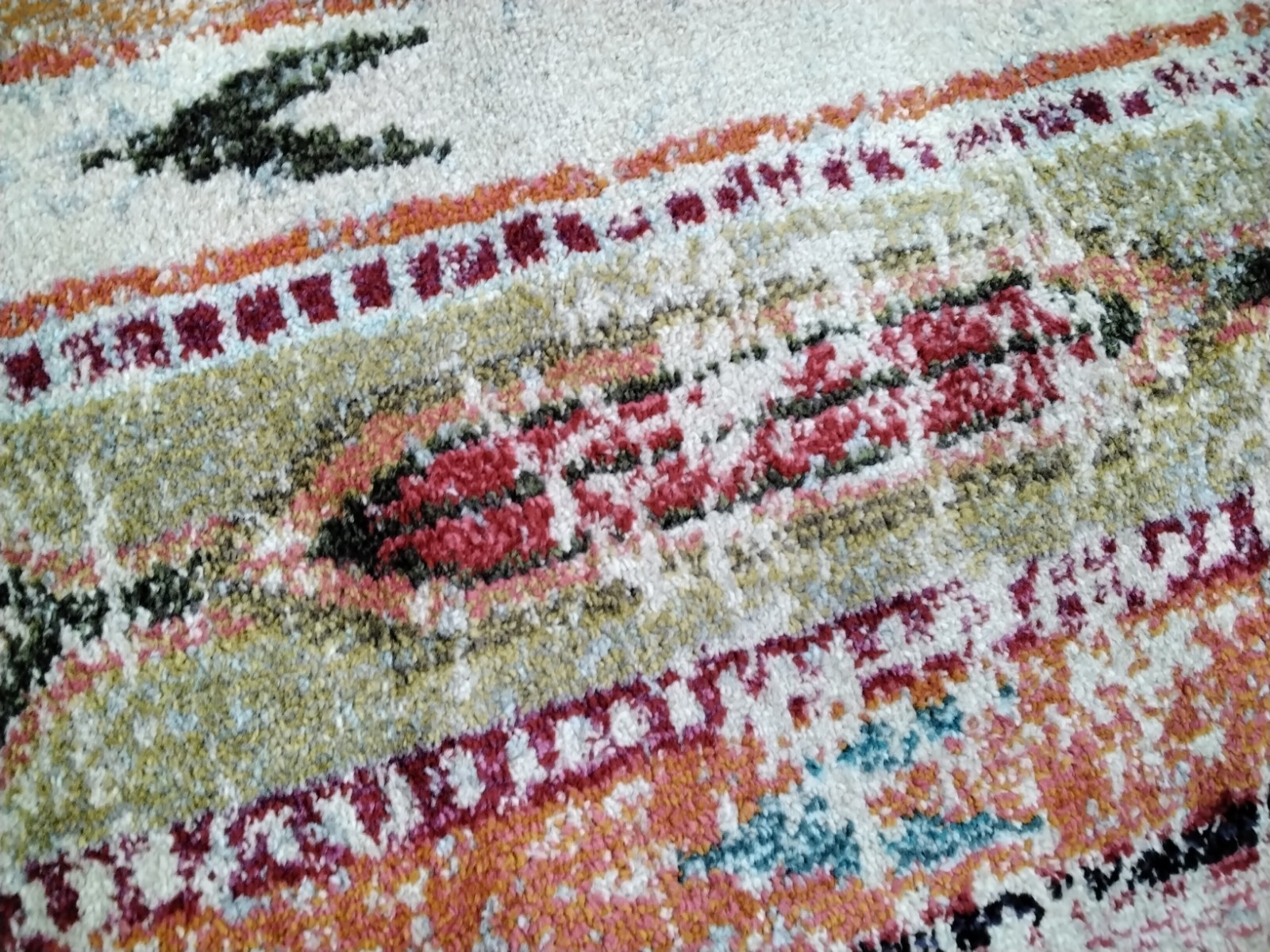 MULTI 6′-7″ X 9′-2″ Loose Thread Rug, Reduced Price 1172730437 MNC222F-6