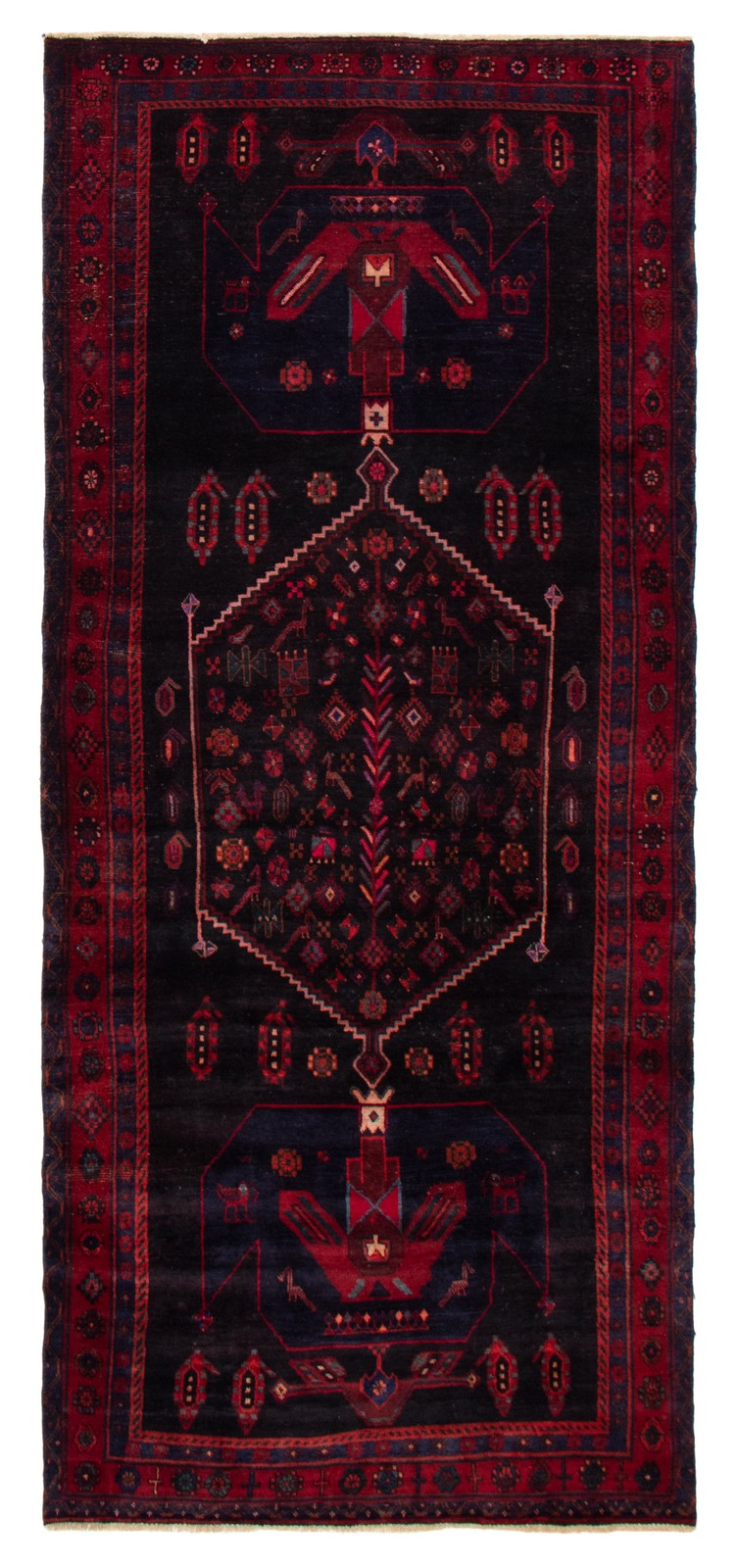 Traditional Vintage Hand-Knotted Area Rug 4’8″ x 11’0″ Oriental Wool Carpet