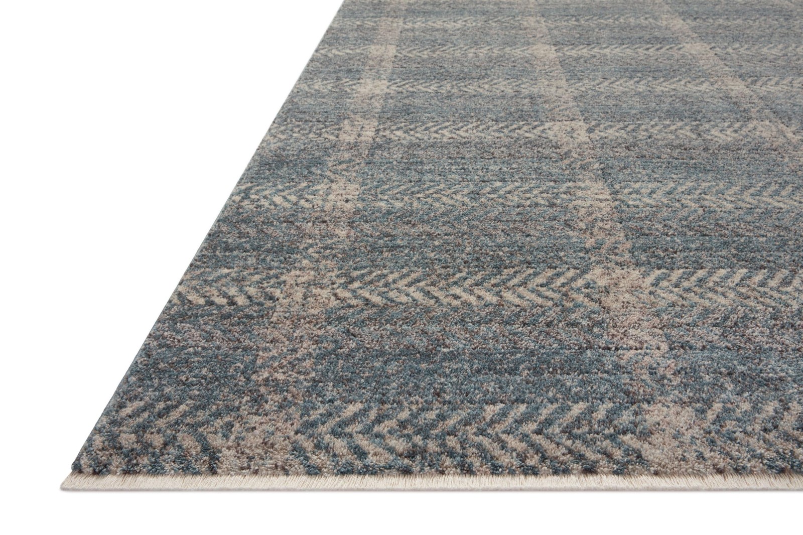 Loloi Angela Rose Ember Collection EMB03 Blue/Beige 2’7″ x 7’6″ Runner Rug