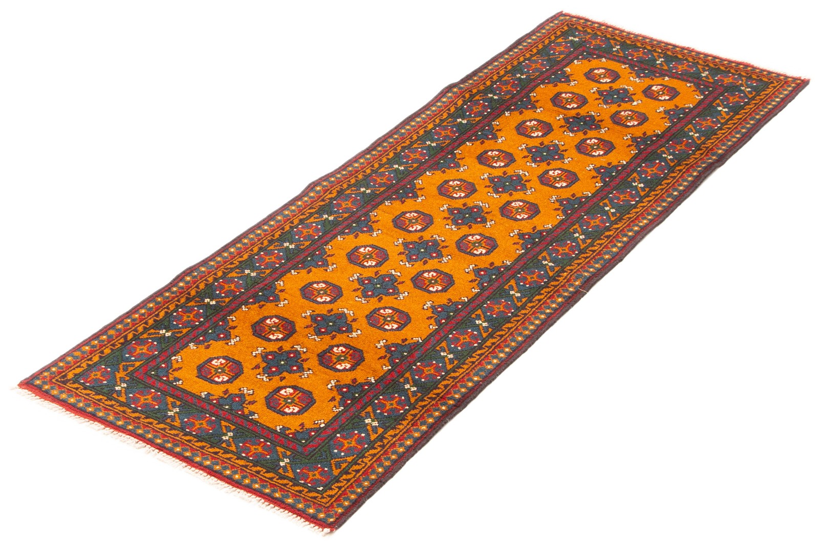 2’6″ x 7’0″ Hand Knotted Oriental Carpet Traditional Wool Area Rug