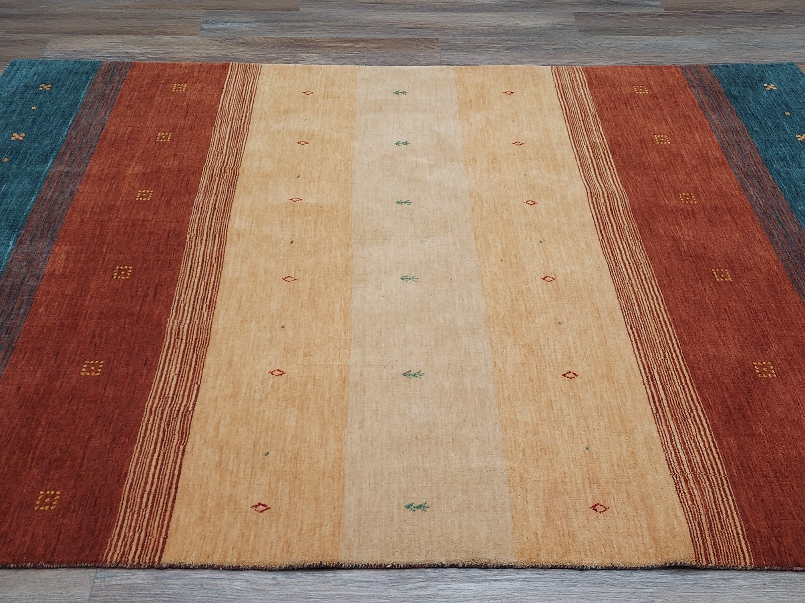 Bohemian Oushak Gabeh Rug,Oushak Turkish Rug,HandMade Contemporary Rug 5.5×8 Ft