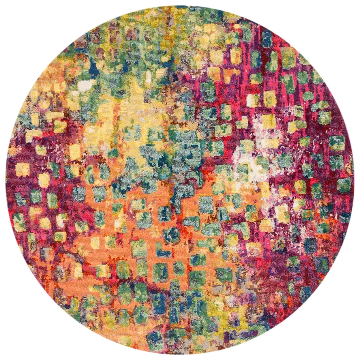 SAFAVIEH Madison Collection MAD425D Fuchsia / Gold Rug