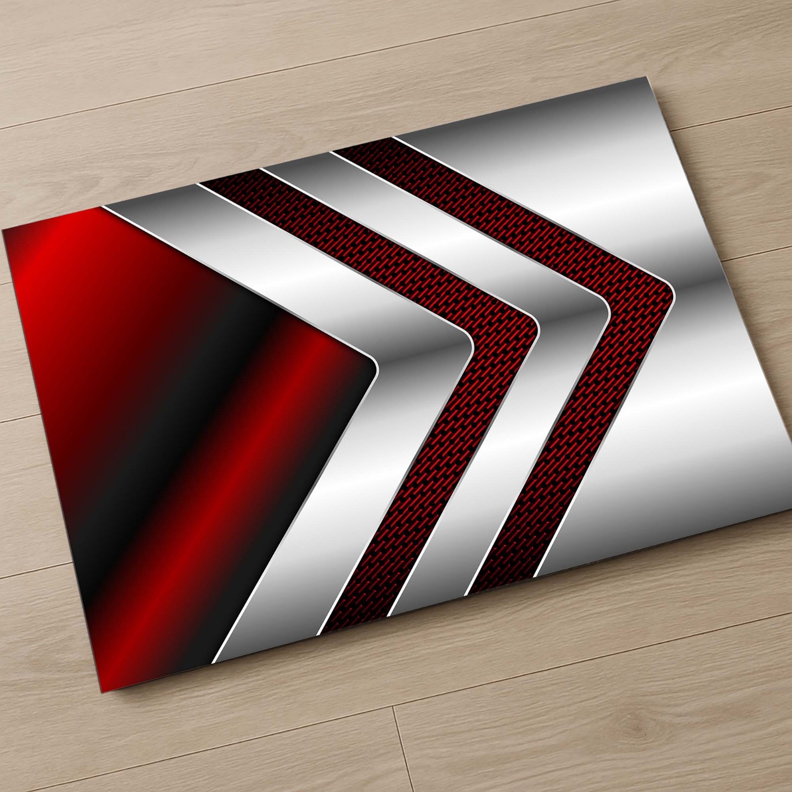 Modern Bath Mat, Geometric Rug, Bathroom Decor, Contemporary Floor Mat, Abstract