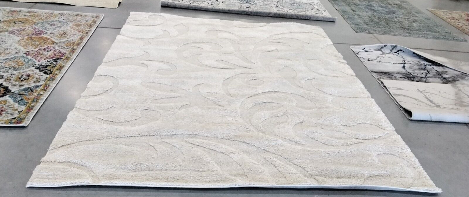 CREME / CREME 8′ X 10′ Back Stain Rug, Reduced Price 1172728637 SG468-1111-8