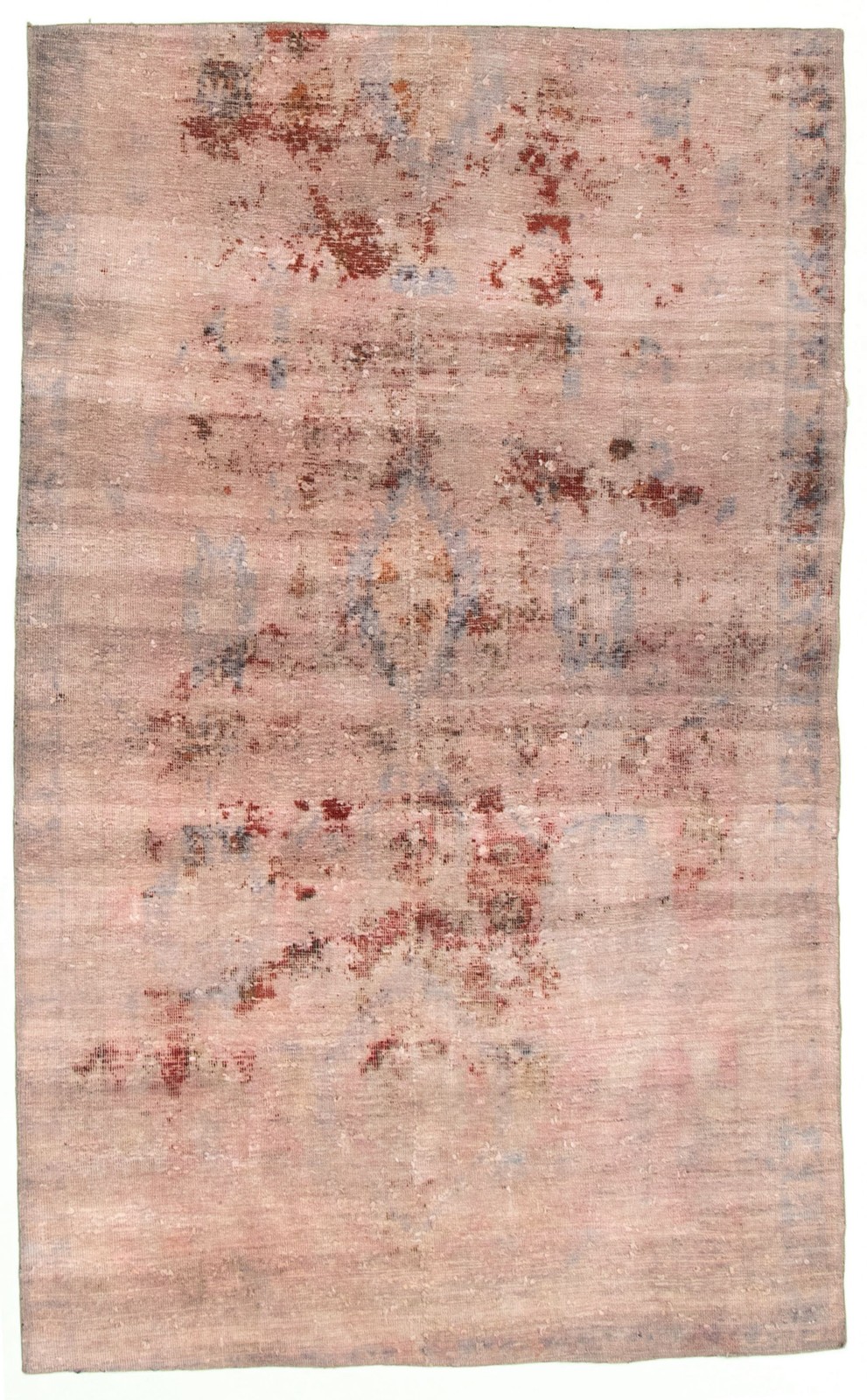 Vintage Hand-Knotted Area Rug 4’1″ x 6’6″ Traditional Oriental Wool Carpet