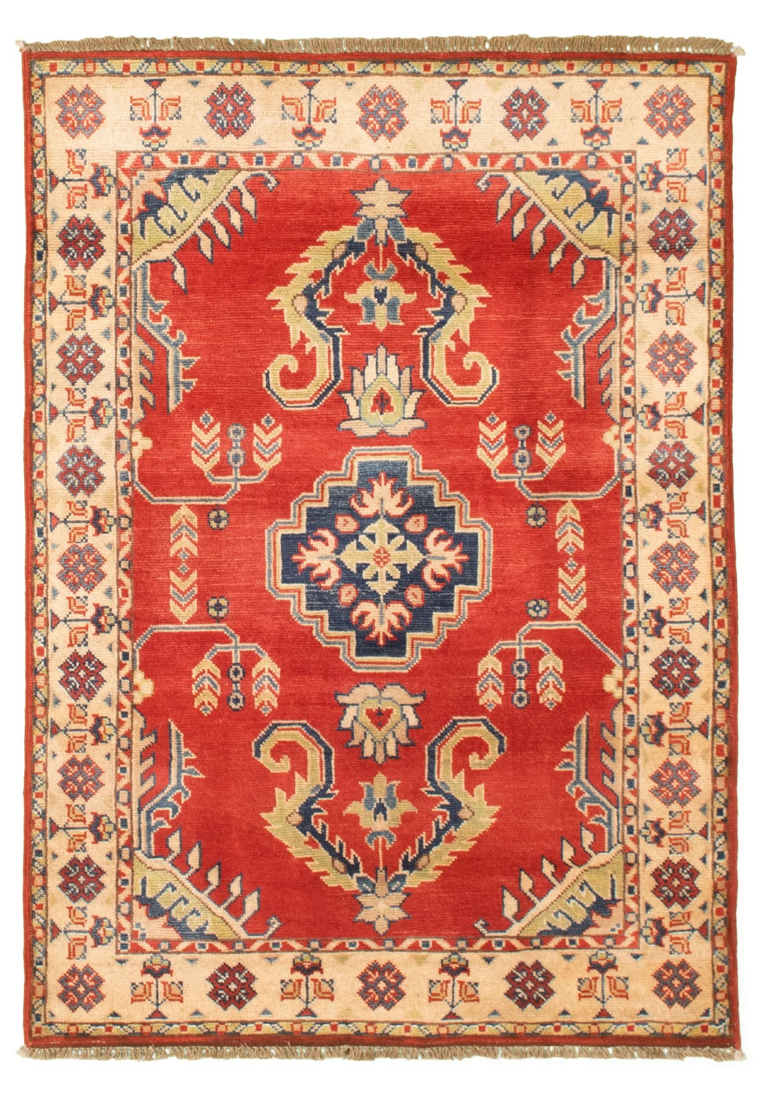 3’6″ x 5’1″ Hand Knotted Area Rug Traditional Oriental Wool Carpet