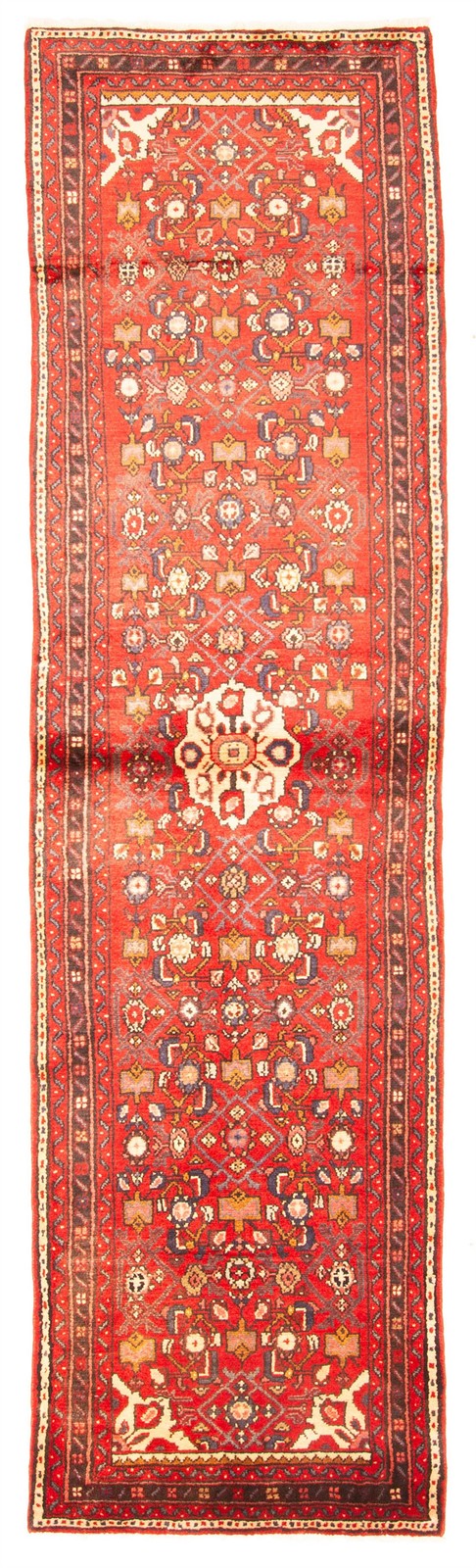 Vintage Hand-knotted Runner Rug 2’8″ x 10’0″ Traditional Oriental Wool Carpet