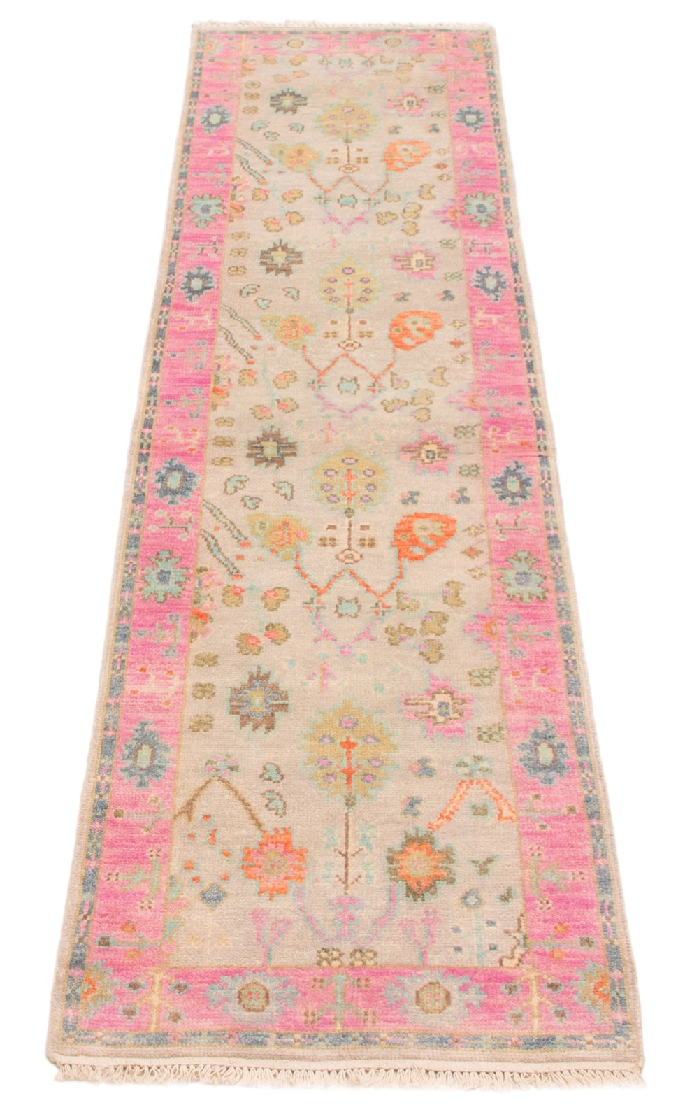 2’5″ x 10’0″ Vintage Hand-knotted Runner Rug Traditional Oriental Wool Carpet