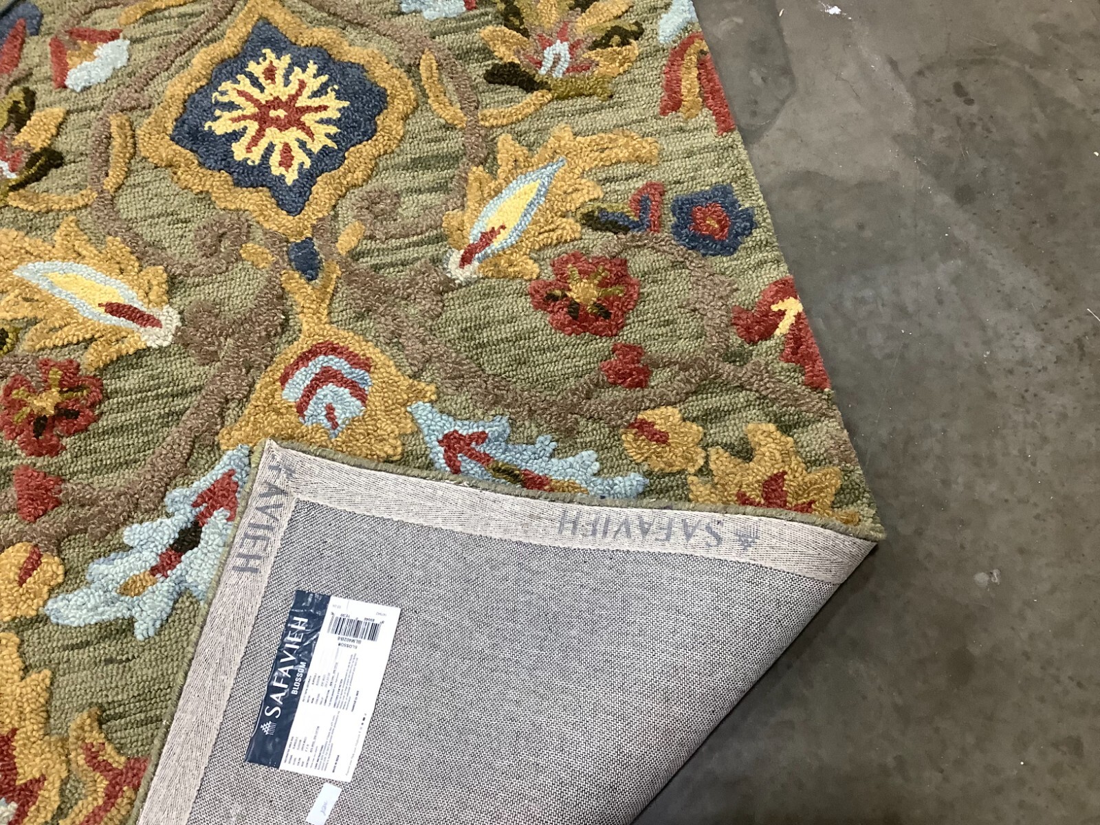 GREEN / MULTI 8′-0″ x 10′-0″ Flaw in Rug, Reduced Price 1172679827 BLM402B-8