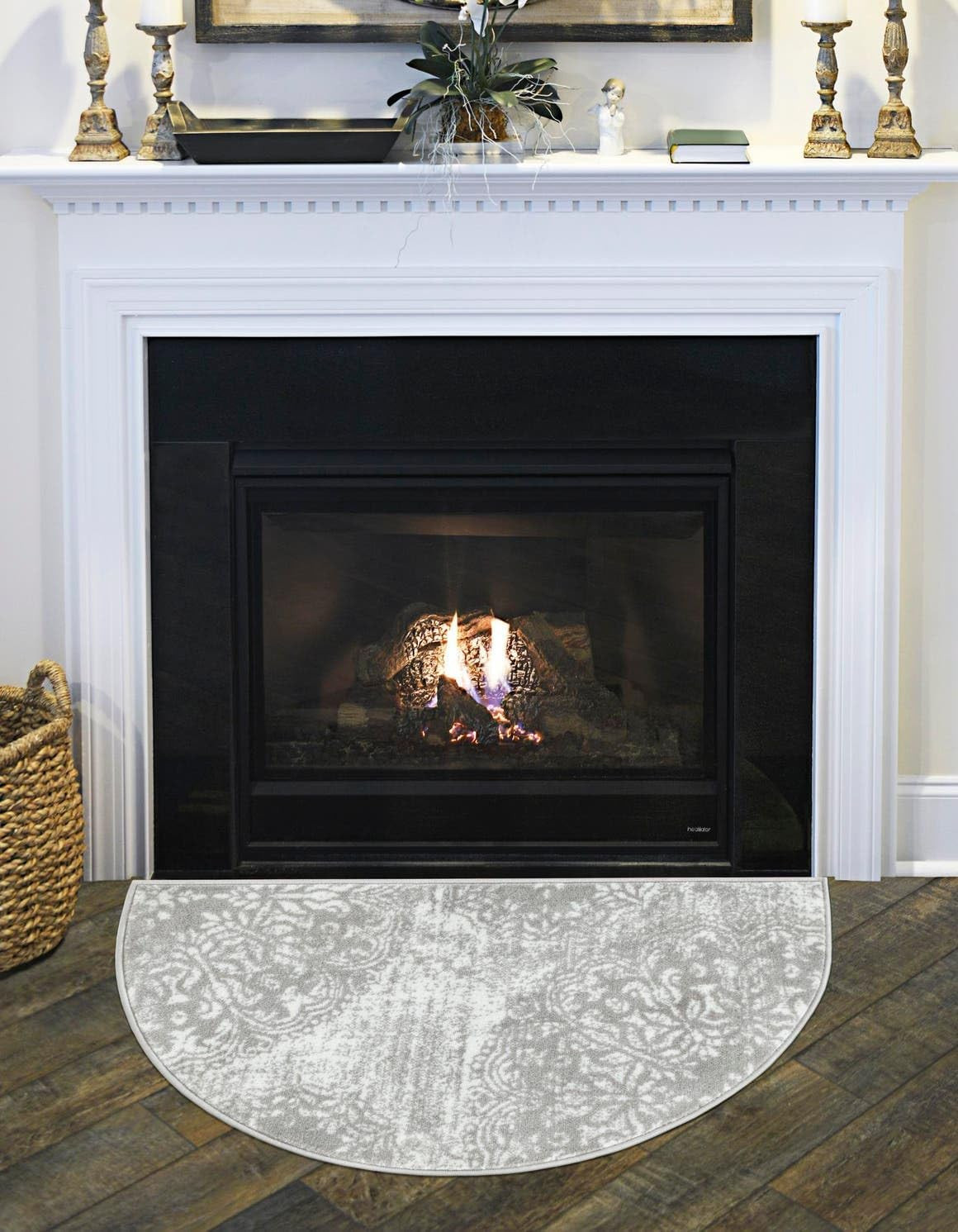 Sofia Collection Grand Area Rug – Light Gray/Ivory 3’1″ x 6’1