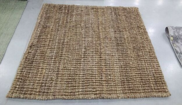 NATURAL 6′ X 6′ Square Loose Threads Rug, Reduced Price 1172708406 NF447M-6SQ