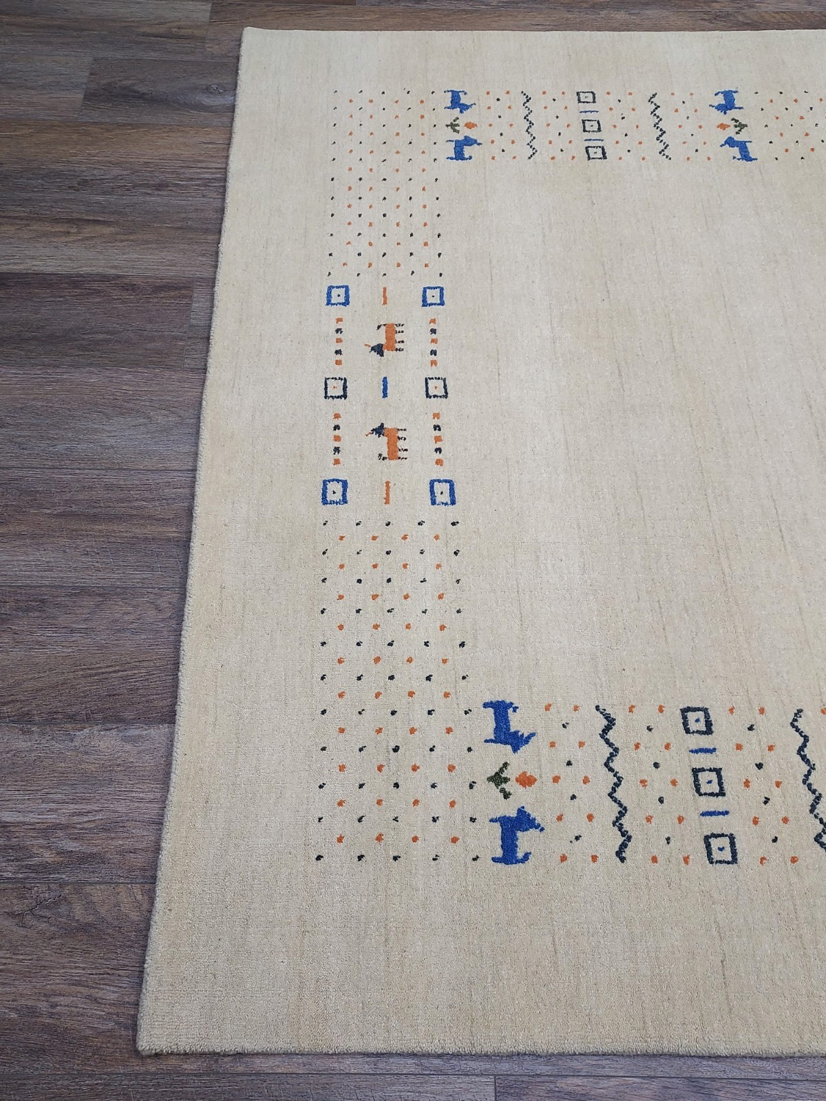 Turkish Bohemian Rug,Turkish Oushak Rug,Turkish Contemporary Gabbeh Rug, 5.5x8Ft