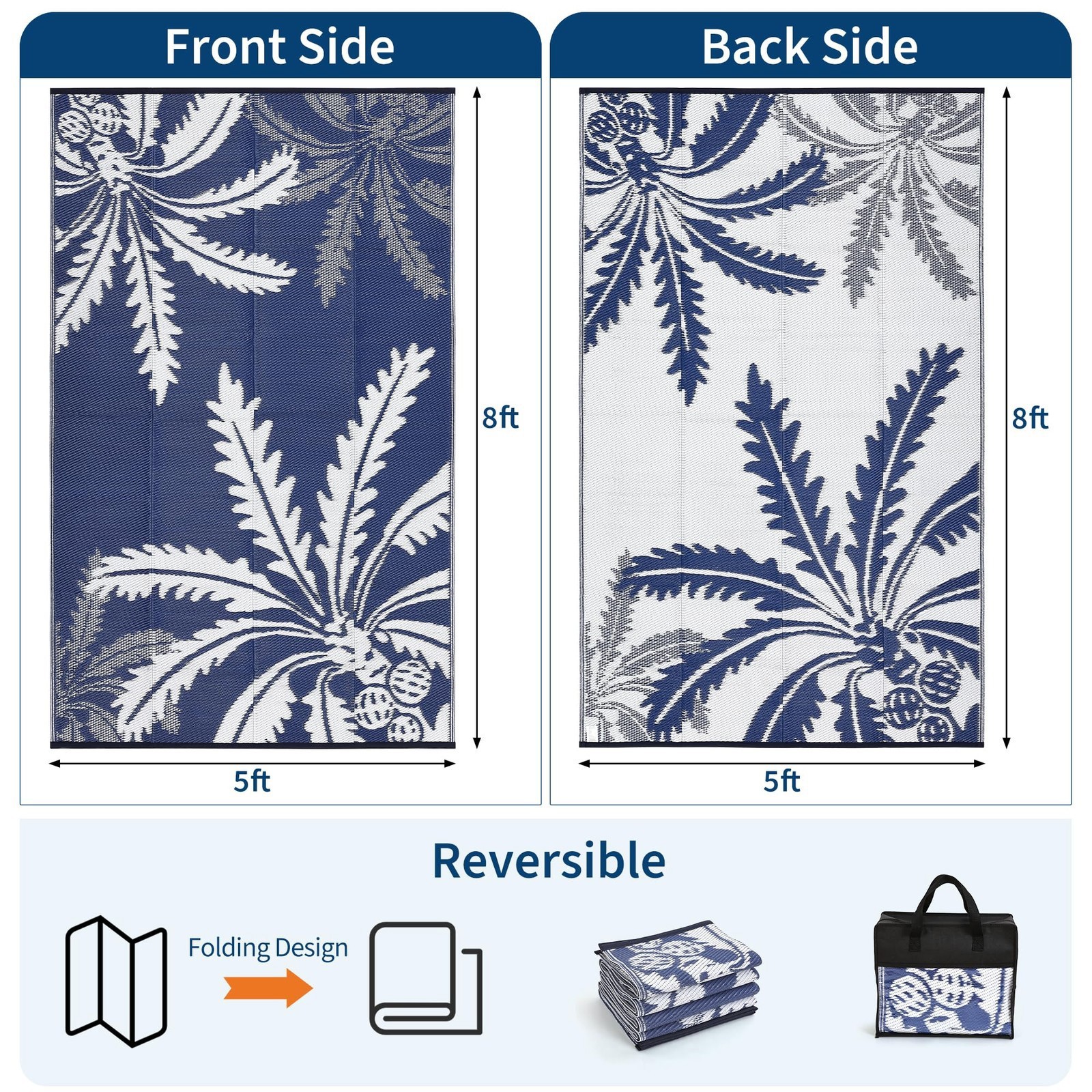 5×8/8×10/9×12 FT Plastic Straw Material Standard Applies To The Outdoor Rug, Wat