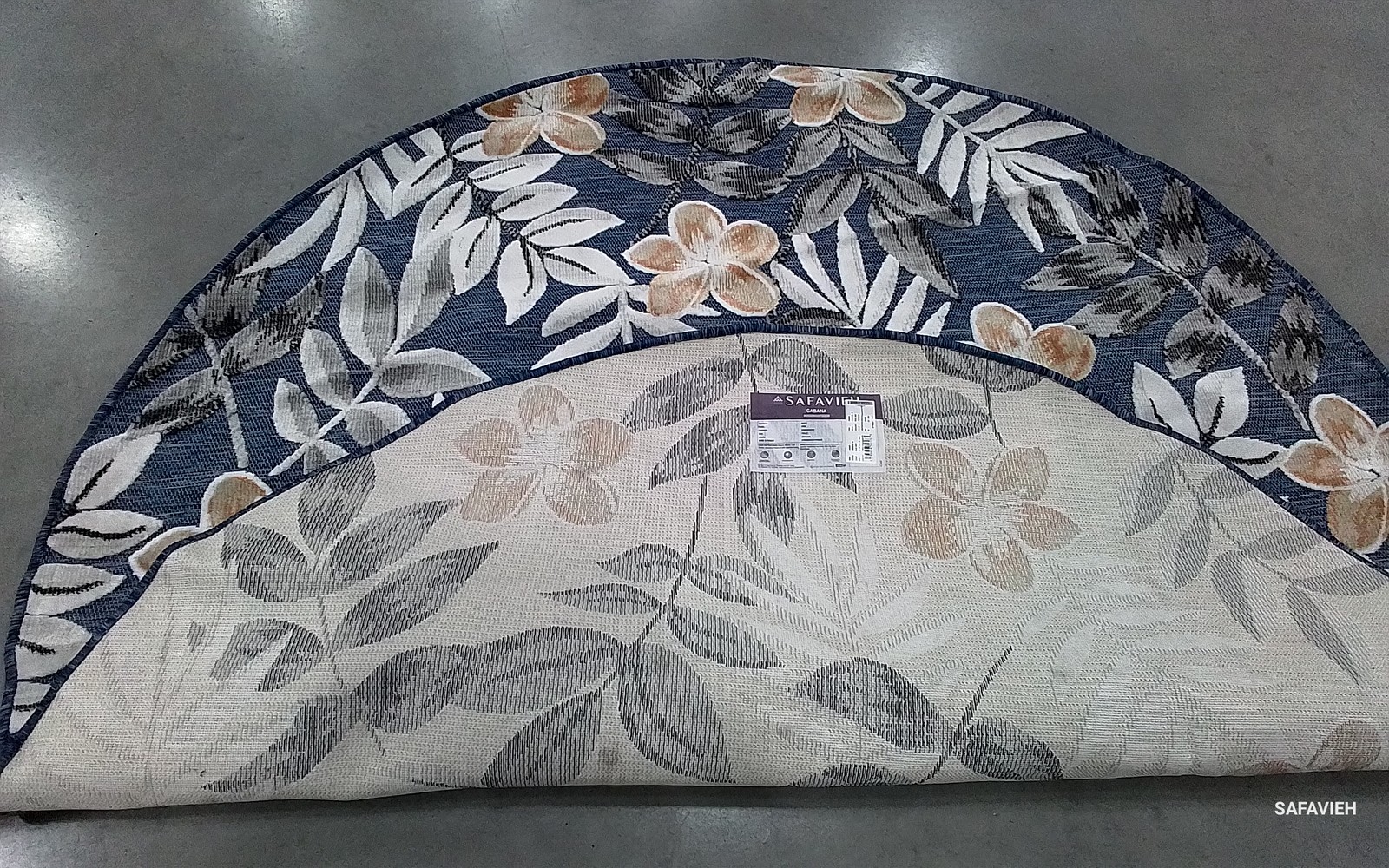 BLUE / GREY 6′-5″ x 6′-5″ Flaw in Rug, Reduced Price 1172803979 CBN405M-7R