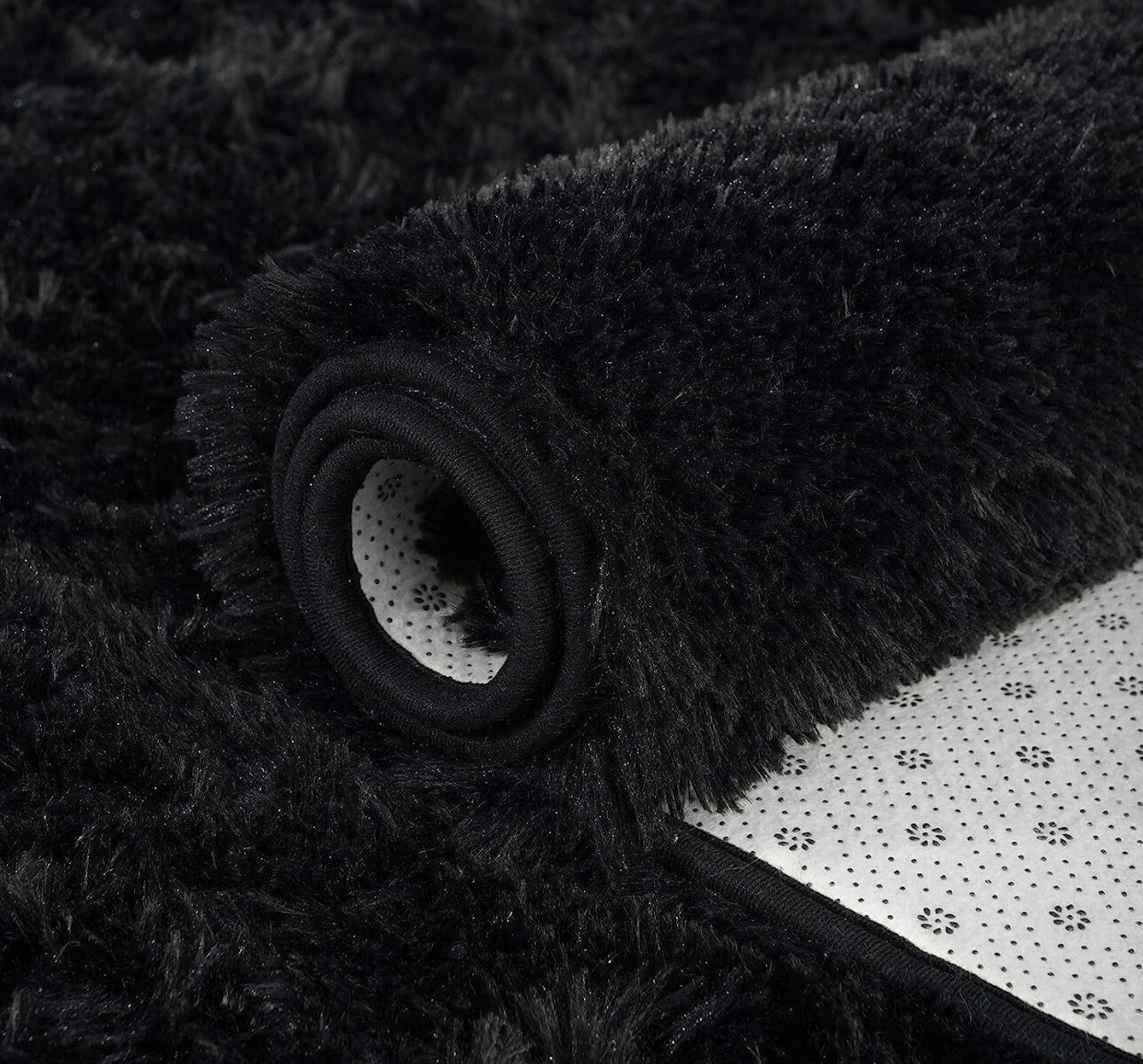 ISEAU Black Rug Super Soft Shaggy 8×10 Feet Rugs for Bedroom, Fluffy Area Rug ..