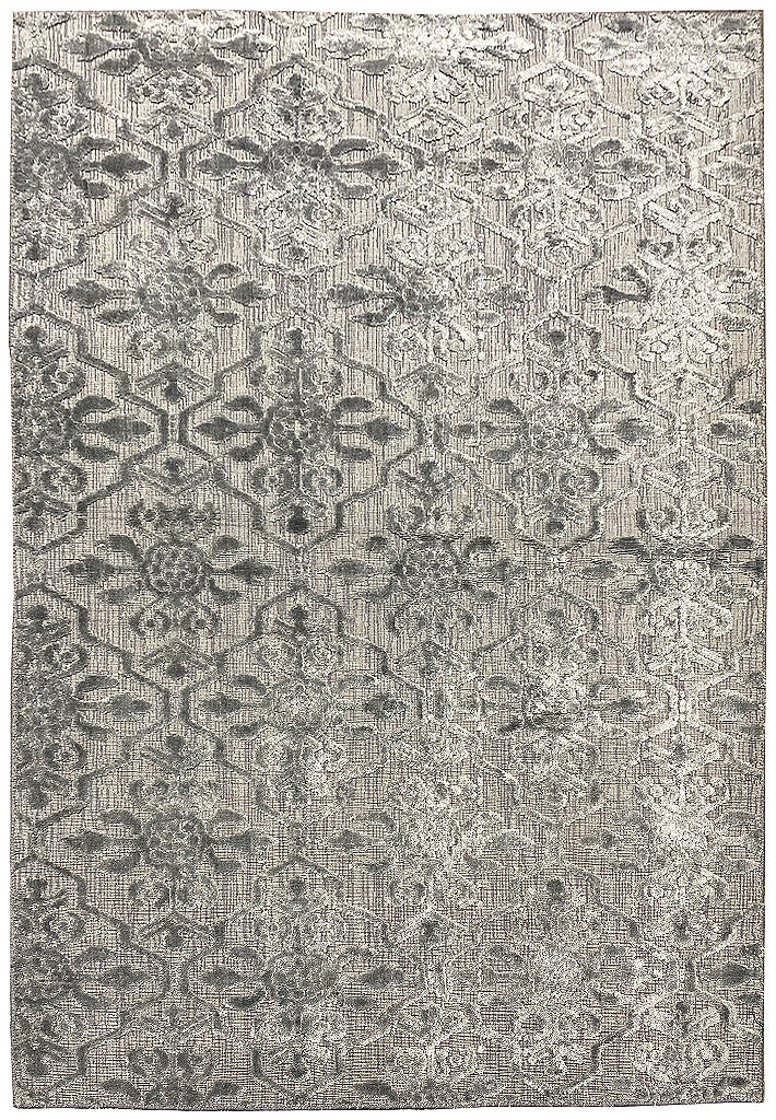 4×6′ New Handmade Rug Bamboo Silk GRAY #F-6768