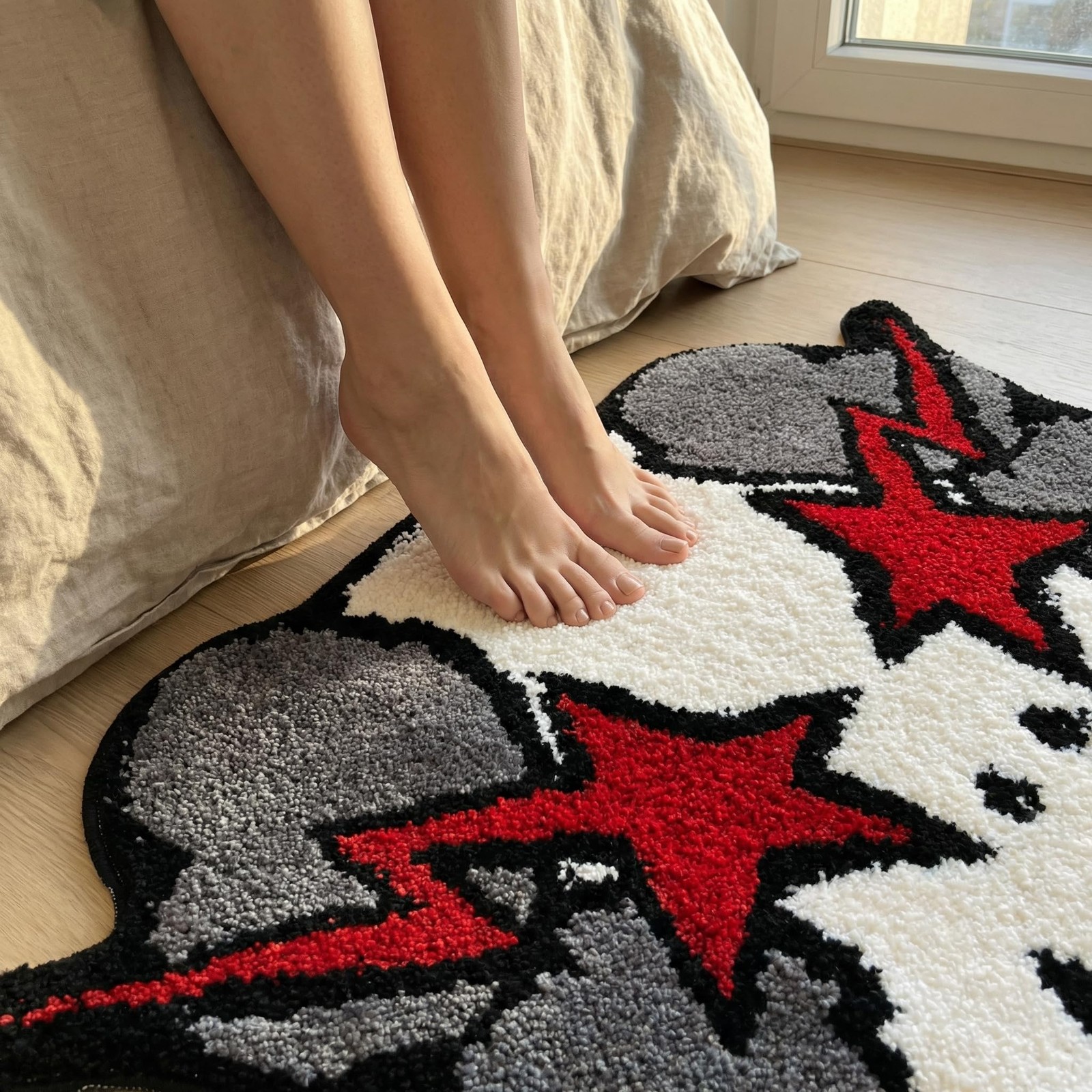 KaWs Style Graphic NonSlip Soft Absorbent Washable Area Rug 32×20 Inch