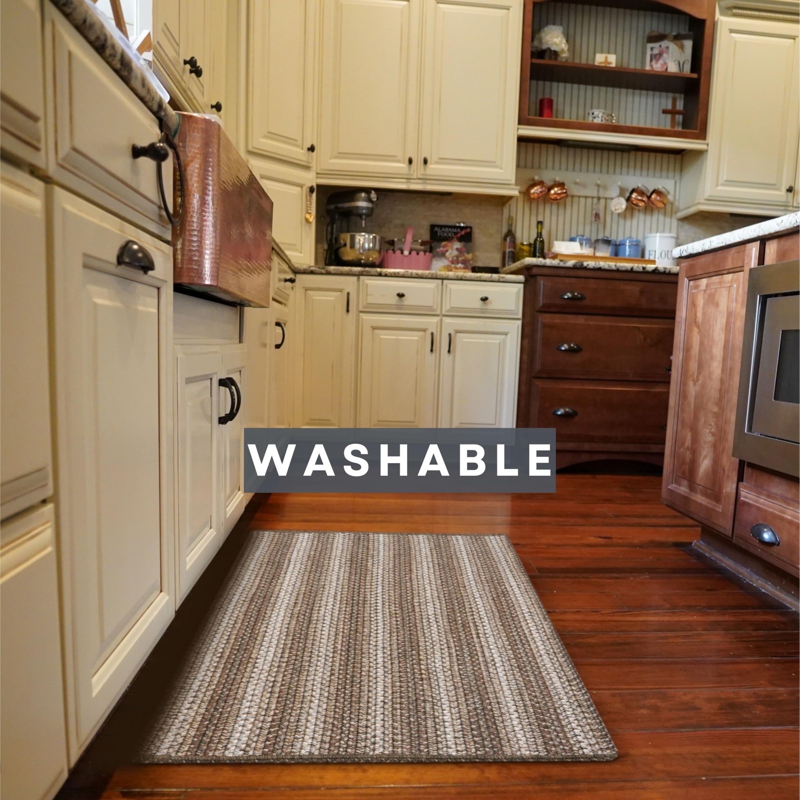 Chicory Small Braided Area Rug, Perfect as Country Kitchen Table Rug and Smal…