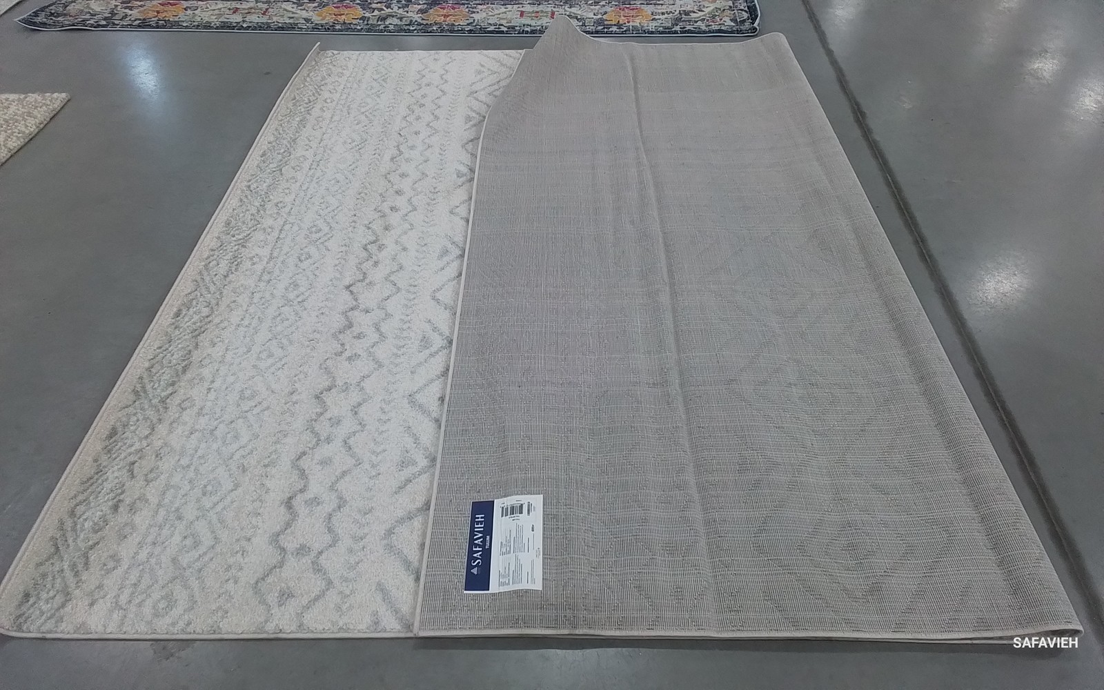 IVORY / LIGHT GREY 8′-0″ x 10′-0″ Stained Rug Reduced Price 1172805656 TUL267B-8