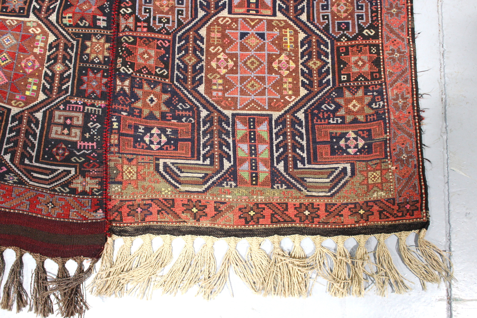 Twin Oriental Medallion Geometric Turkish 4′ 2″ x 6′ 6″ Red Area Rug