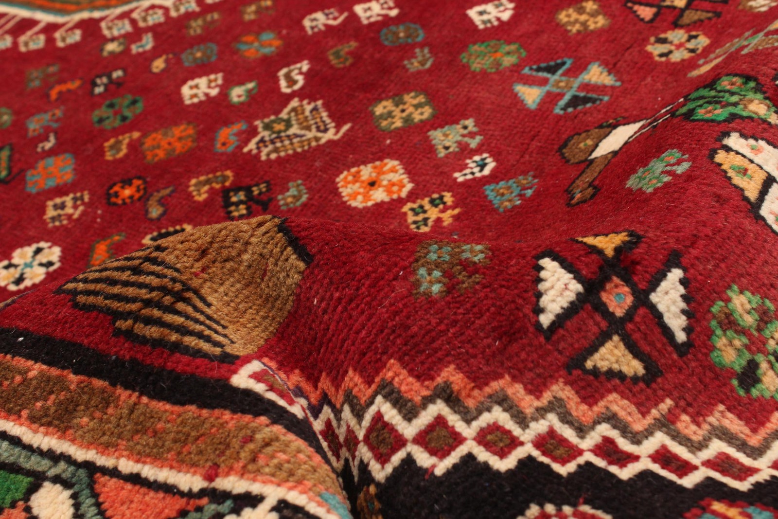 Vintage Traditional Hand-Knotted Area Rug 5’9″ x 9’2″ Oriental Wool Carpet