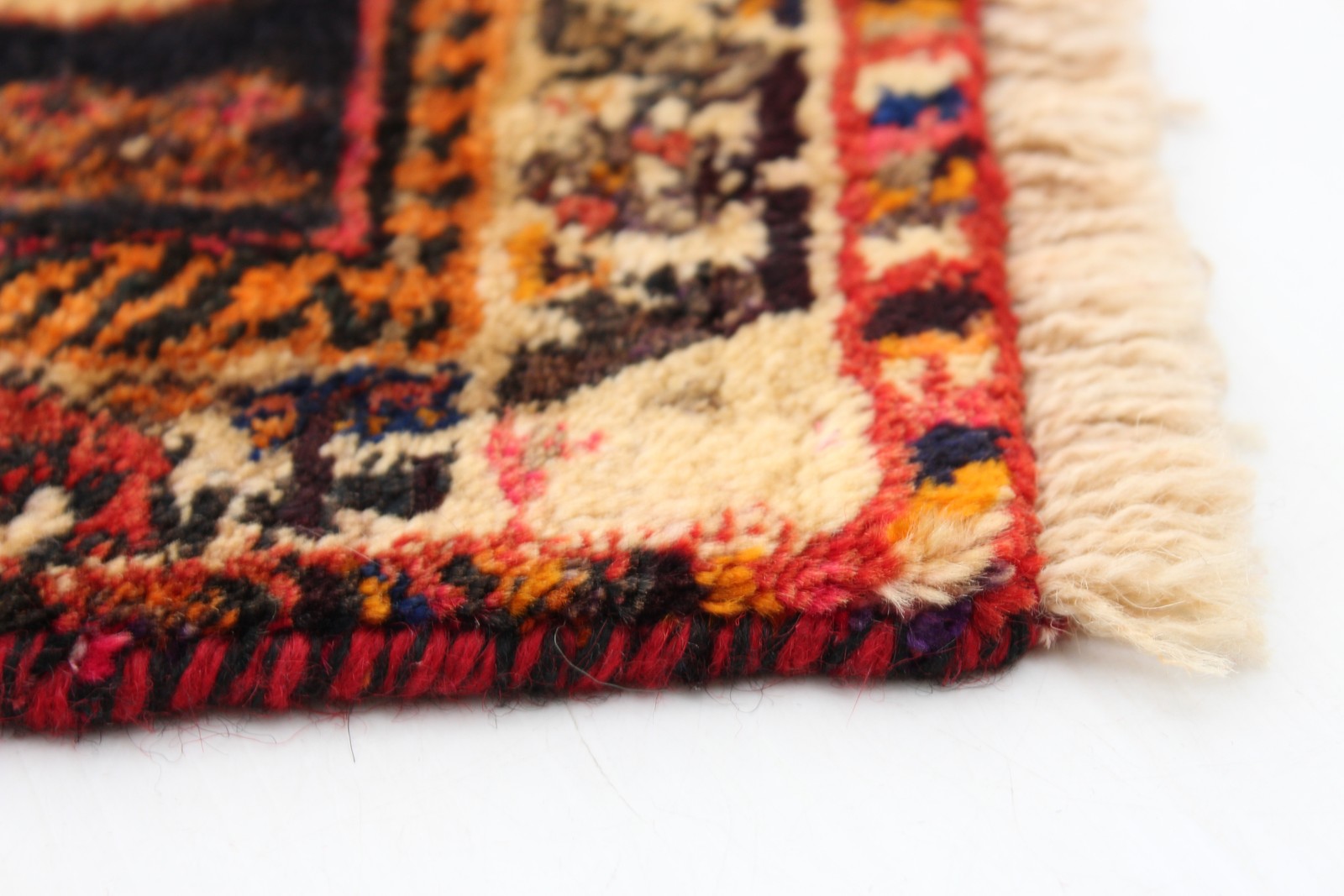 Vintage Hand-Knotted Carpet 4’9″ x 8’6″ Traditional Oriental Wool Area Rug
