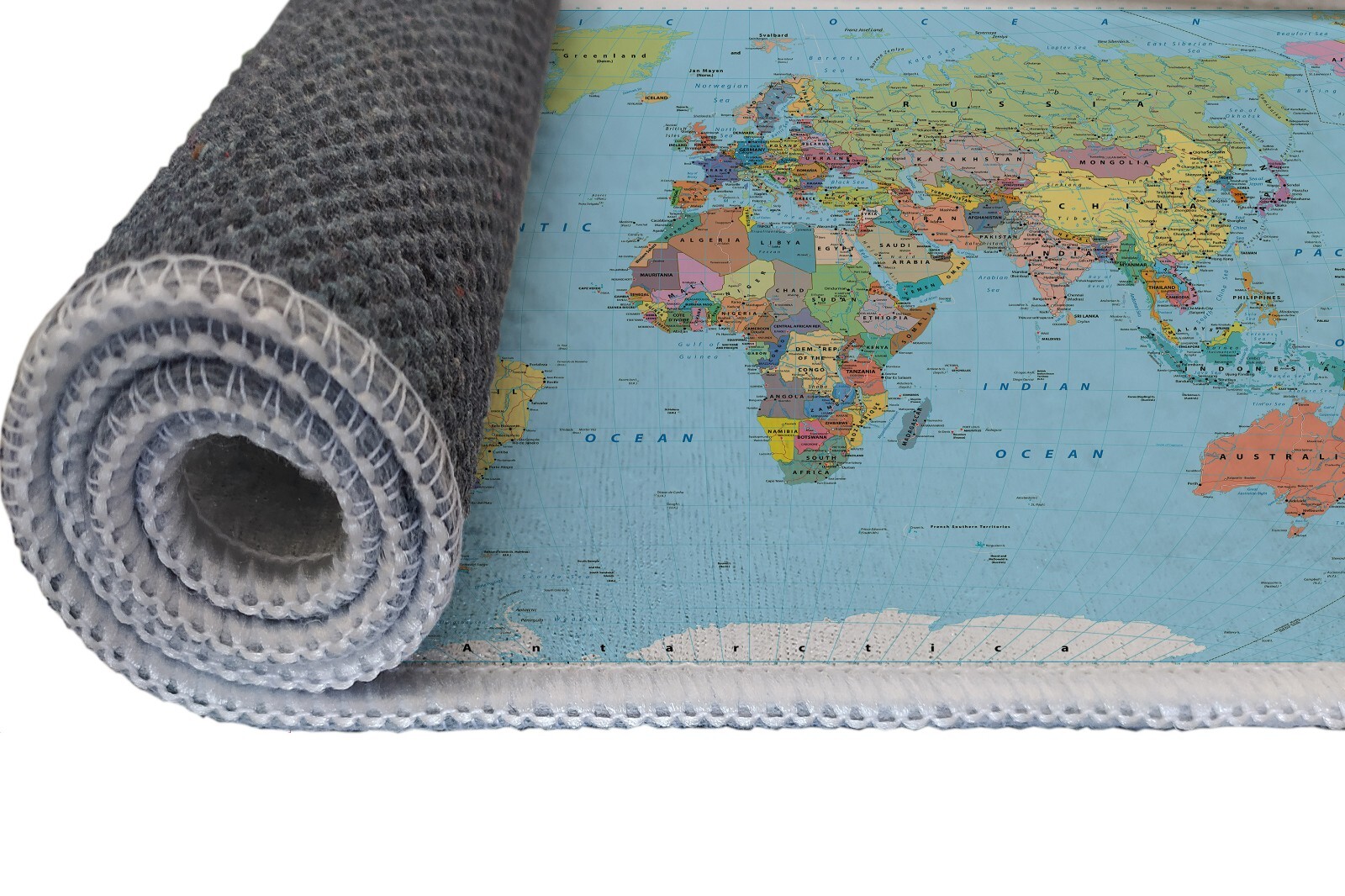 World Map Rug, Education Rug, Map Rug, World Map, Design Pattern Rug, Minimalist