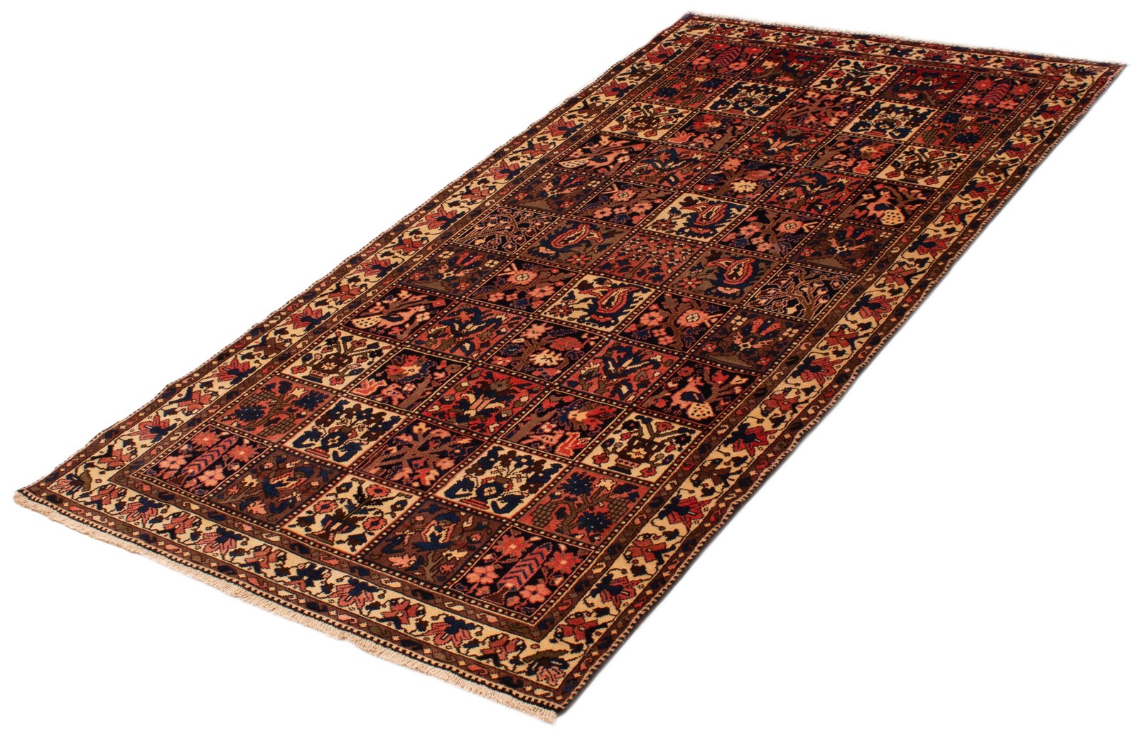 Vintage 5’2″ x 9’8″ Traditional Hand Knotted Vegetable Dye Wool Area Rug