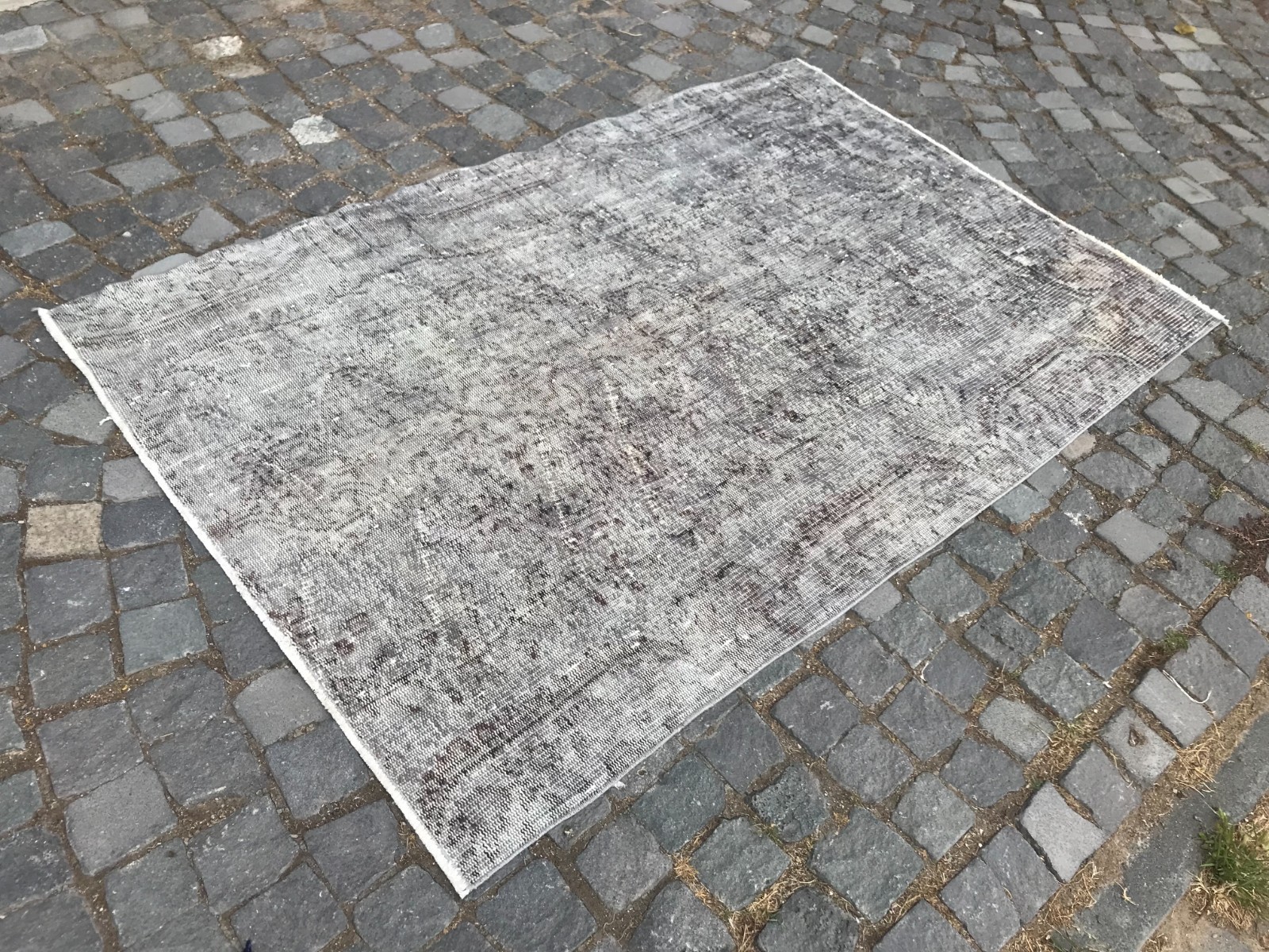 Bohemian Area Rug Handmade Wool Rug Turkish Vintage Traditional Rug 4,2 x 6,3 ft